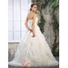 Maia - Luxury Organza Ballgown with Feathers 